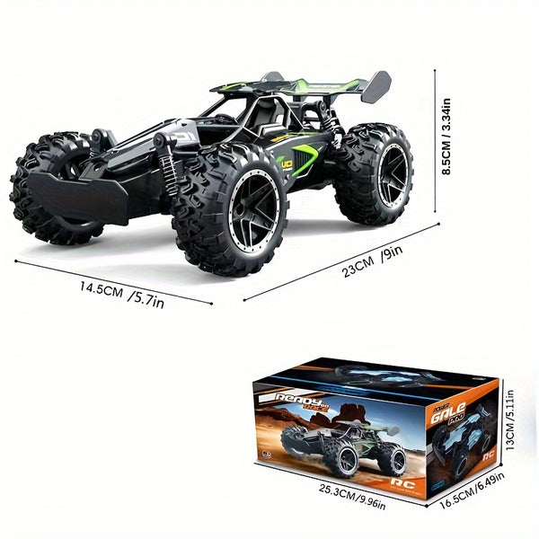 1:18 High-Speed Off-Road 2.4G Remote Control Car - Drifting Up To 15KM/H, Anti-Collision Settings, Rubber Big Tires Christmas, Halloween, Thanksgiving Gift